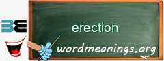 WordMeaning blackboard for erection